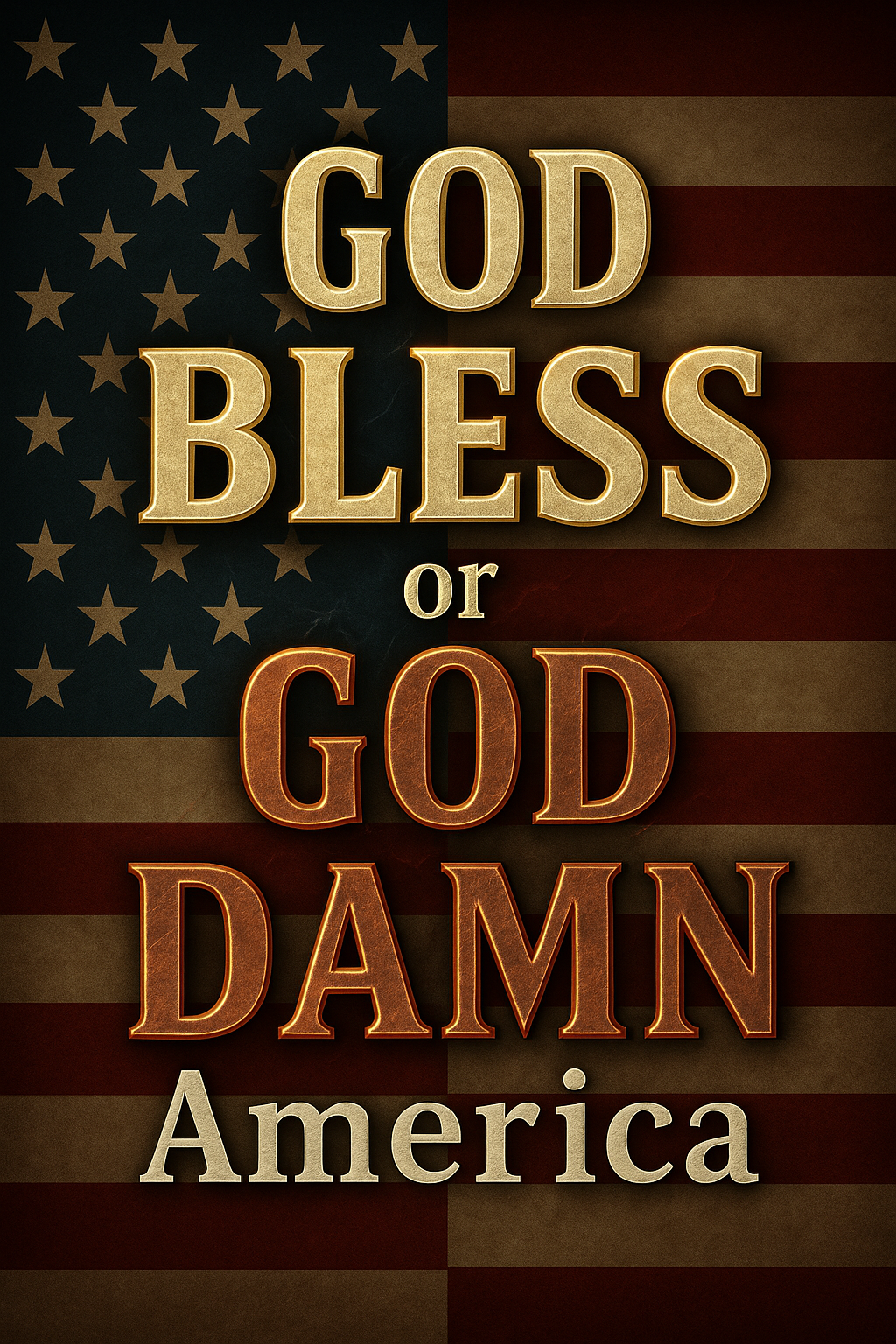God Bless or God Damn America - A Prophetic Call for America’s Soul - 16 pt large print