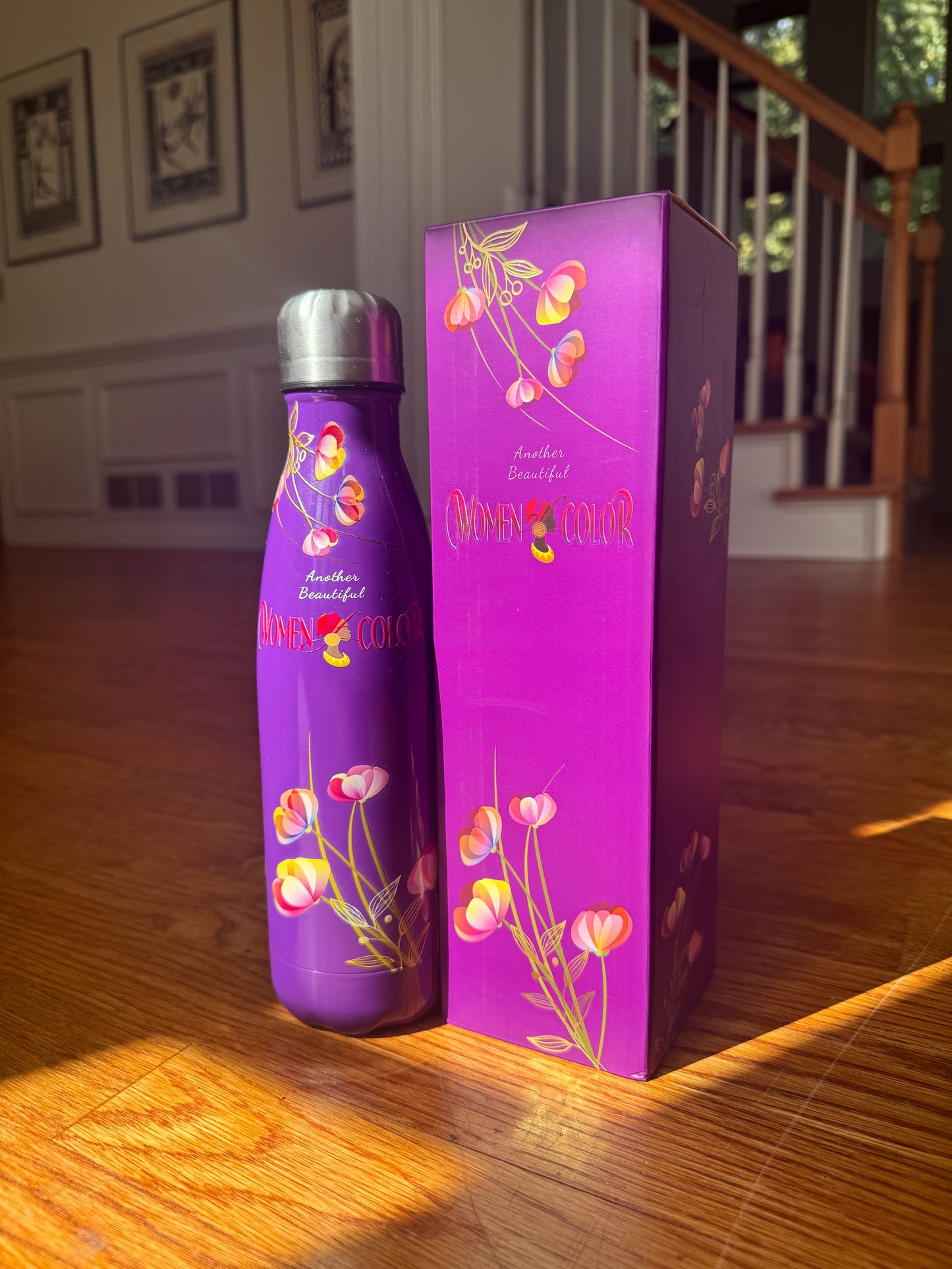 Women of Color Purple Water Bottle