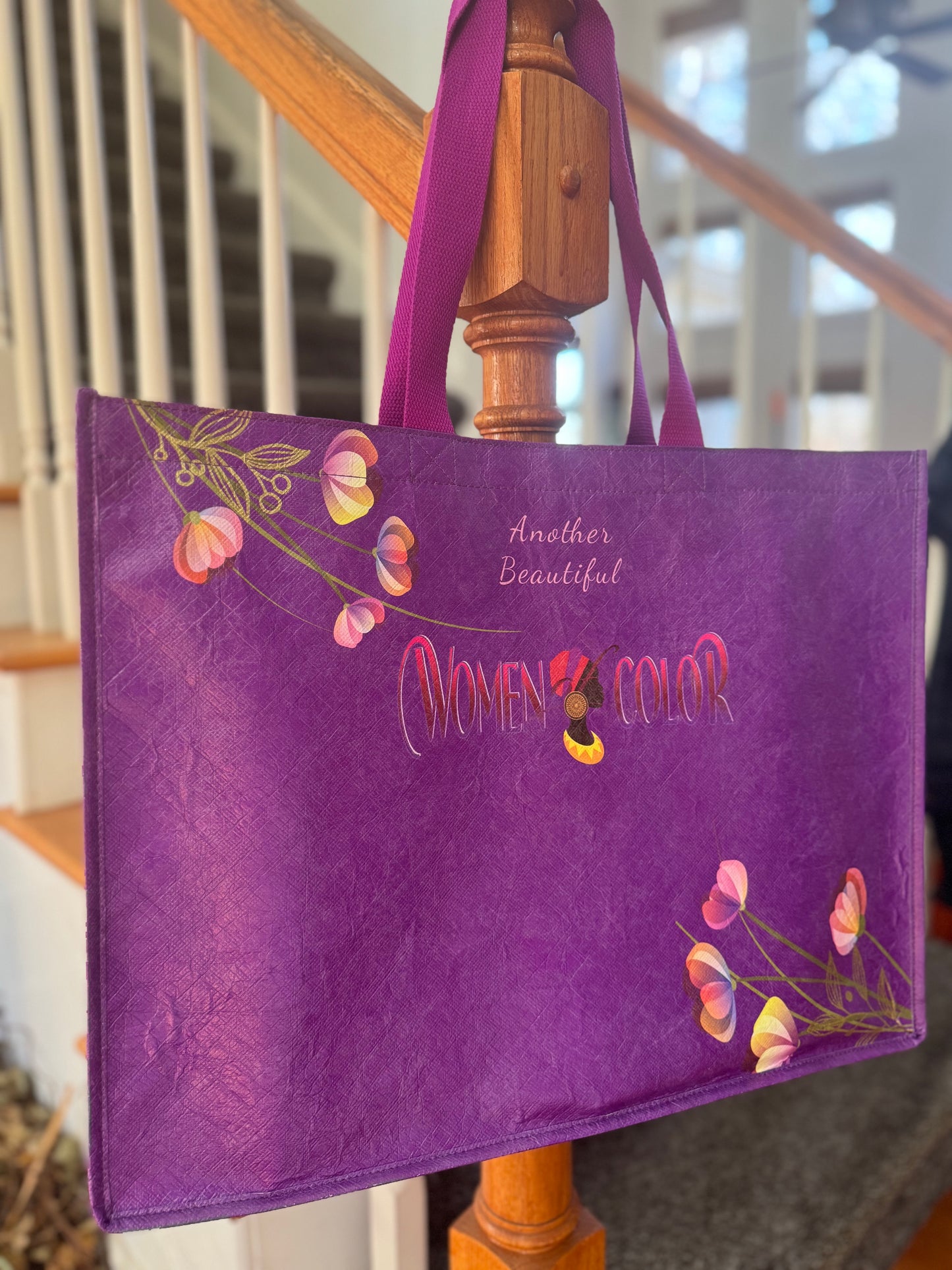 The New Women of Color Purple Tote Bag x 6