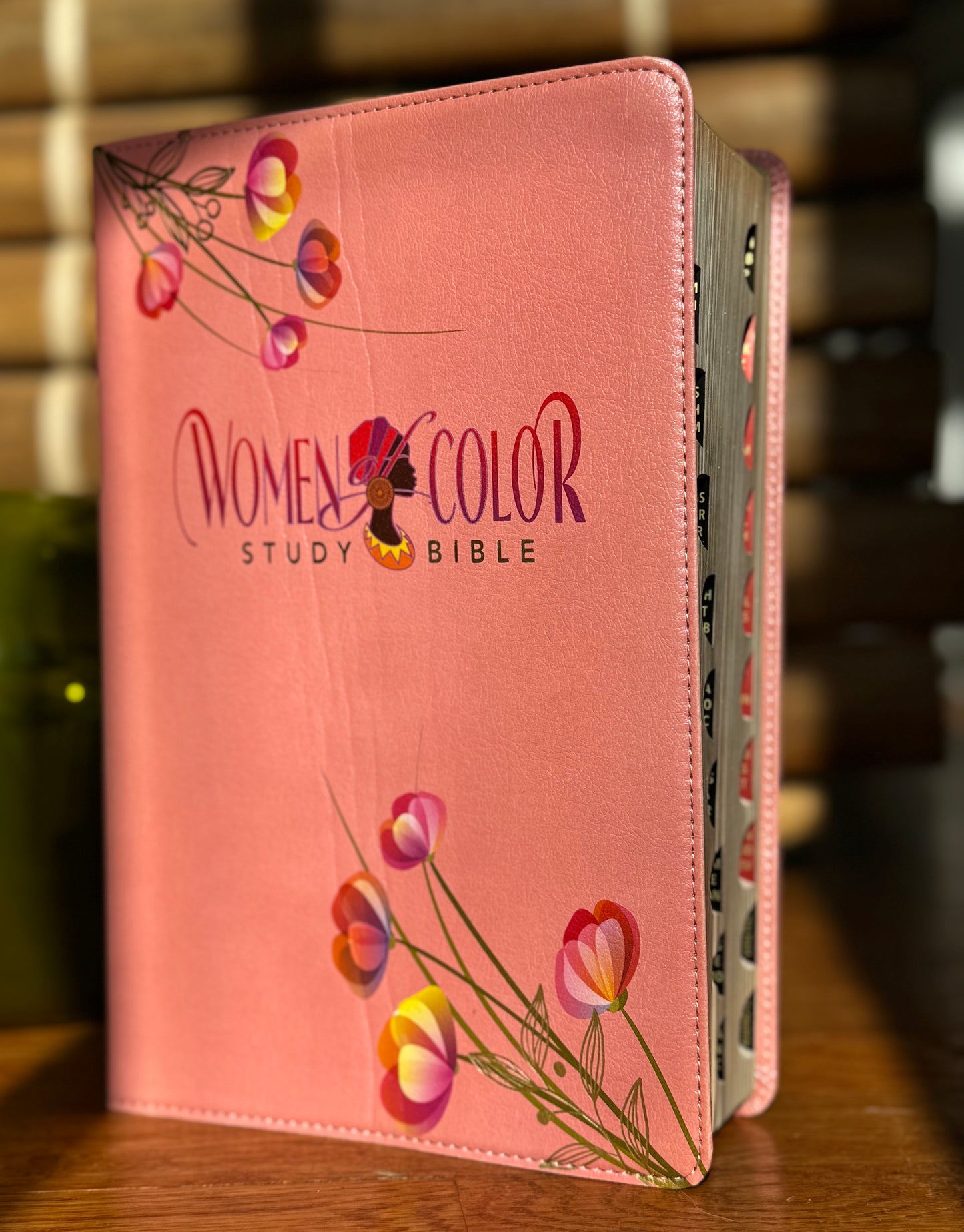 Women of Color Study Bible - PINK - Luxleather 4 Pack